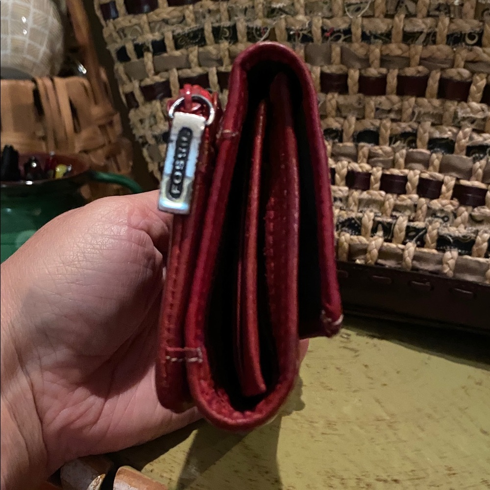 vintage fossil leather wallet - Picture 11 of 16